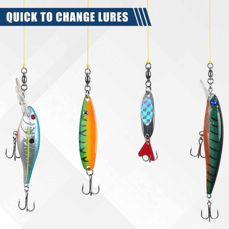 Shaddock Fishing Ball Bearing Fishing Swivels Tackle - Barrel Swivel Connectors, High Strength Stainless Steel Solid Welded Rings for Saltwater Freshwater Lures Leader Lines, 25pcs, Size1 45lbs - Image 5
